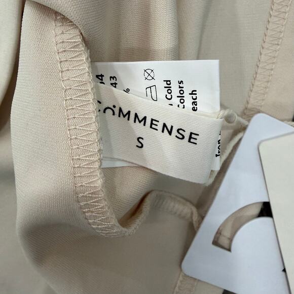 Commense Beloved Knotted Cream Minimalist Elegant Long Old Money Dress S - Picture 7 of 8